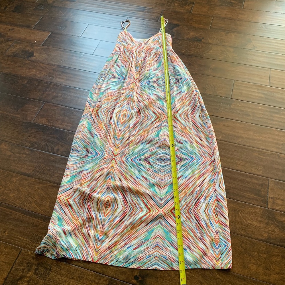 {Tulle} Maxi Geometric Multicolor Dress Size‎ Small - Picture 4 of 4